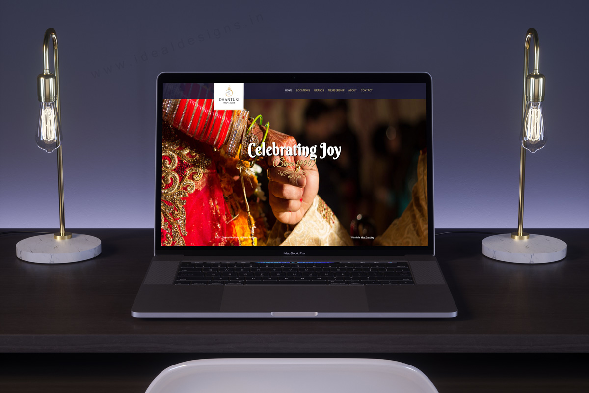 website design hyderabad, hospitality branding hyderabad, india - hotel and restaurant creative branding dhanturi